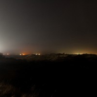 Duinen tijdens de nieuwjaarsrace vanaf het scheivlak richting de tarzanbocht