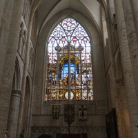 Een transept van de Sintt Michiels en Goedelekathedraal in Brussel